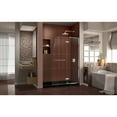 thumbnail image 2 of DreamLine Aqua Ultra 30 in. D x 60 in. W x 74 3/4 in. H Frameless Shower Door in Chrome and Right Drain Black Base Kit, 2 of 13
