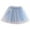 Blue, variant on Diufon Summer Skirts for Baby Girls Solid Color Tulle Skirt Elastic Waist Sparkling A-Line Skirts
