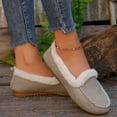 thumbnail image 5 of Wensltd Winter Warm Shoes for Women Round Toe Slip On Cozy Lightweight Walking Shoes, 5 of 8