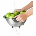 thumbnail image 3 of 5 Qt Stainless Steel Colander: Dishwasher-Safe Strainer for Pasta & More, Clear, 11.7" Width, 3 of 7