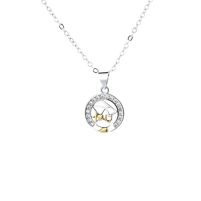 Collar Pareja Sun Moon Wmkox8yi Costura Dos-en-Uno Colgantes Pequeños Hombres Mujeres sjalhkljlk6454