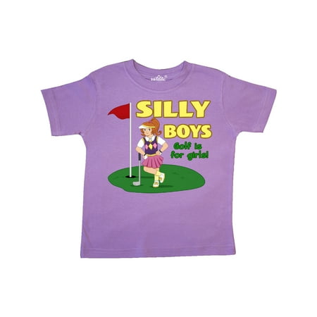 

Inktastic Silly Boys Golf is for Girls with Red Haired Golfer Gift Toddler Boy or Toddler Girl T-Shirt