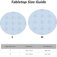 thumbnail image 2 of Round Fitted Tablecloth 44 Inch, Blue White Gingham Fitted Round Table Cloth Fitted Table Cloth Soft Table Cloth Tablecloth Protector for Party, Wedding, Cocktail, Banquet, Festival, 2 of 8