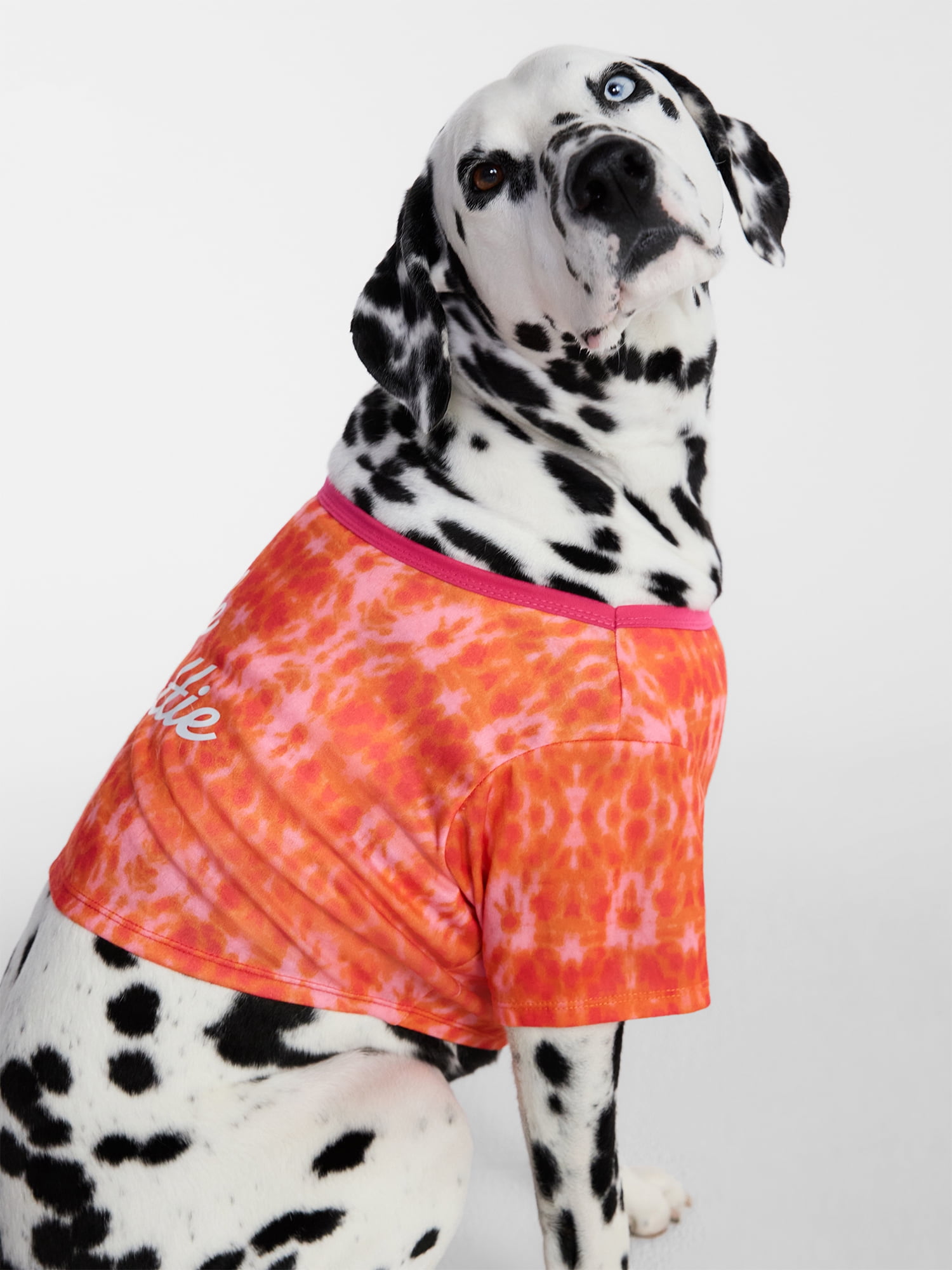 Hot Dog Summer By Megan Thee Stallion Little Hottie Dog T-shirt, Pink and Orange, Large