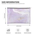 thumbnail image 2 of Sigee Lavender Glitter Foil Stripes for Multipurpose Zipper Pouch Paper Reusable Cosmetic bag for Purse Water Resistant Gift, 2 of 8