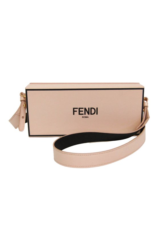 Pre-Owned Fendi Box Horizontal 8BT340 Women's Leather Shoulder Bag Pink