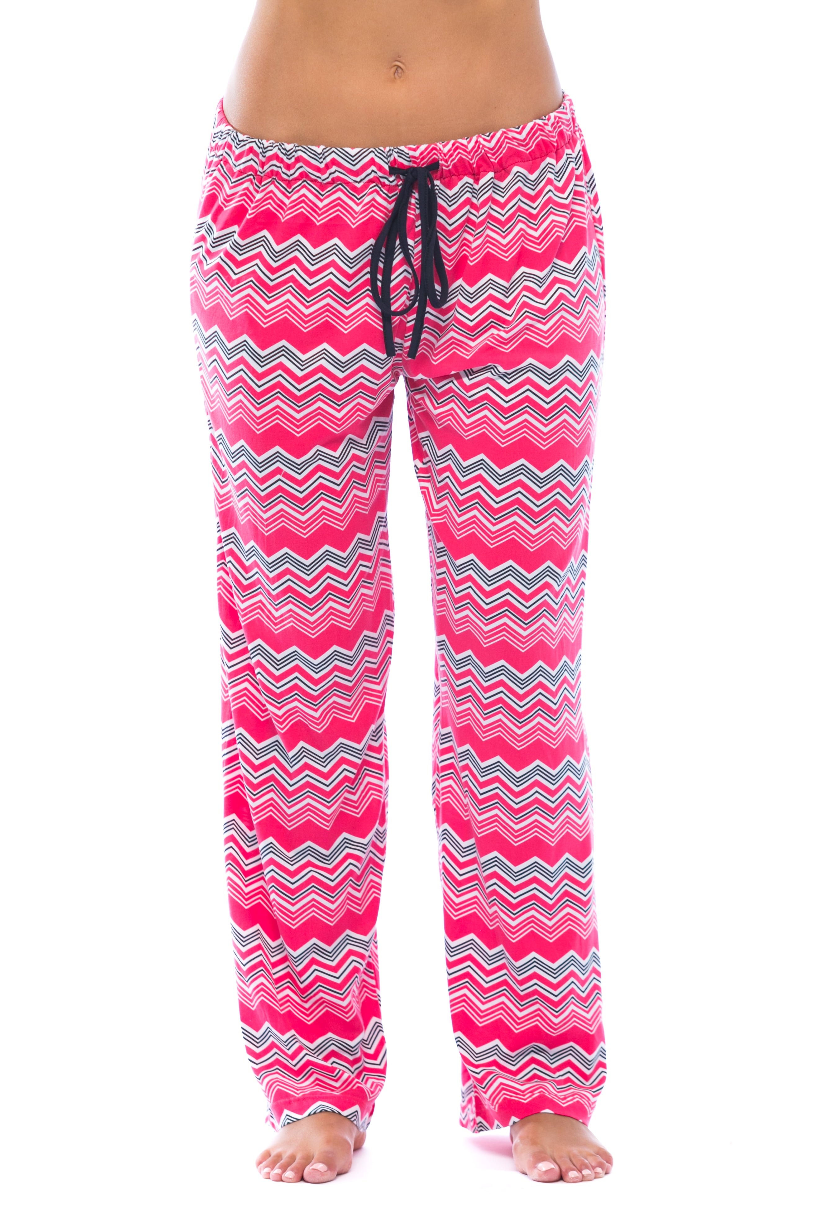 Just Love Women Pajama Pants / PJs / Sleepwear (Zig Zag Chevron Cherry