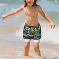 thumbnail image 5 of Rocae Goal Time for Teen Beach Trunks Boys Swim Trunks with Compression Liner Quick Dry Board ShortsLarge, 5 of 9