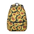 thumbnail image 1 of Retro Sunflower Graphic Students Backpack Durable and Comfortable School Bag with Golden Bloom and Wildflower Pattern, 1 of 6