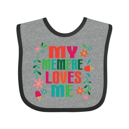 

Inktastic My Memere Loves Me Girls Gift Baby Girl Bib