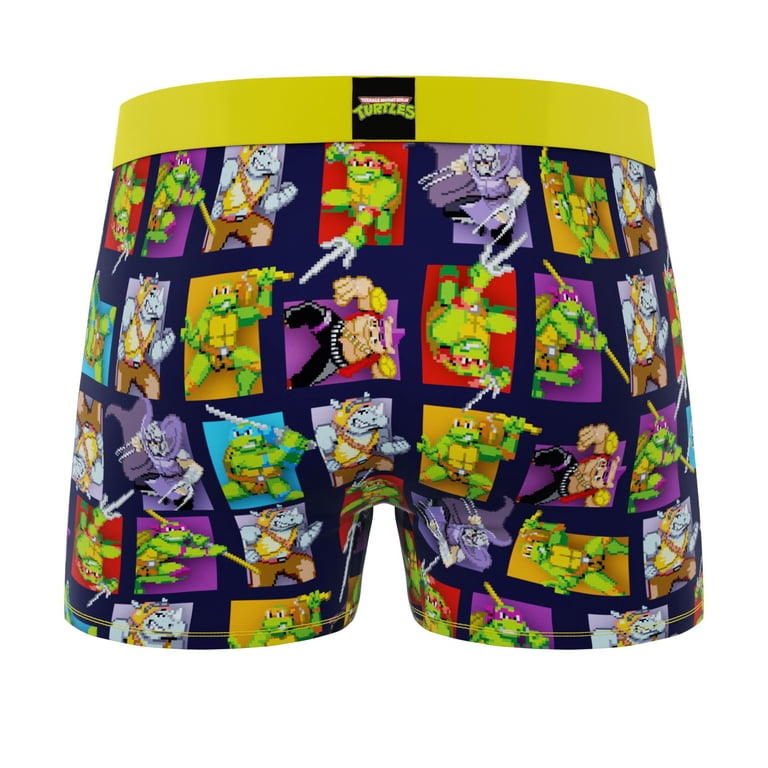CRAZYBOXER Men's Ninja Turtles Boxer Briefs, Moisture-Wicking