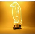 thumbnail image 3 of Penguin Aquatic Flightless Seabirds Bird Night Light Up Desk Table Lamp LED Personalized Engraved, Our Newest Feature - It's Wow, with Remote, 16 Color Options, Dimmer, Free Engraved, Great Gift, 3 of 10