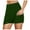 Dark Green, variant on Womens Casual Sport Tennis Skirt - Elastic Waist 2-Layer Active Skort with Shorts Liner - Lightweight Polyester, S-XXL Sizes