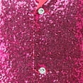 thumbnail image 6 of Nmnitkp Sequin Vest for Men's V-Neck Party Nightclub Shiny Sleeveless Suit Metallic Waistcoat, 6 of 7