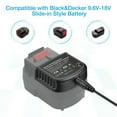 thumbnail image 3 of 18V 14.4V 12V 90556254-01 Charger for 18 Volt Black & Decker FireStorm Battery, 3 of 5