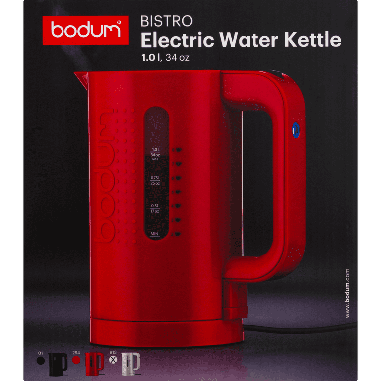 Bodum Bistro Electric Water Kettle, Cordless, 34 oz (1.0 L)
