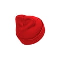 thumbnail image 3 of Top Headwear Solid Color Long Beanie, Red, 3 of 5
