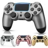 PS4 Wireless Controller Dual Vibration Game Joystick Compatible with PS-4/Slim/Pro Consoles - Steel Black