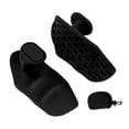 thumbnail image 3 of Almohadillas de agarre de levantamiento de pesas, guantes de entrenamiento sin dedos, empuñaduras de levantamiento de pesas, protección de palma de Negro, 3 of 8