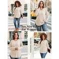 thumbnail image 4 of LANREMON Women's Plus Size Crewneck Long Sleeve Tops Casual Lightweight Fall Pullover Tunic Sweaters Shirts, 4 of 7