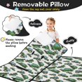 thumbnail image 3 of Tractor and Tractors White Pattern Teens Toddler Nap Mat with Pillow, Sleeping Mat Bag for Preschool Daycare 59"x22", 3 of 6