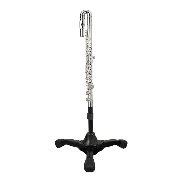 ROMANSENTIAL Black Alloy Clarinet and Flute Stand Portable Musical Instrument Holder