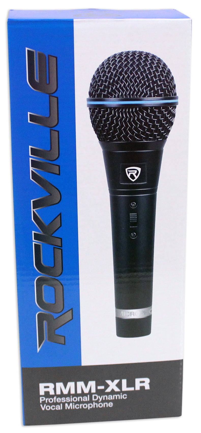 4) Rockville RMM-XLR Dynamic Cardiod Professional Metal Microphones w/XLR Cables