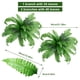 thumbnail image 2 of 2 uds helecho Artificial de Boston planta de arbusto de helecho falso de 21 pulgadas para decoración de jardín de oficina, 2 of 9