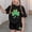 Black, variant on Cethrio Girls Summer Outfit Sets, 2 PC Short Sleeve Casual St. Patrick's Day Clothing Sets Beige Size 10-12