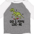 thumbnail image 4 of Inktastic Gigi and Poppy Love Me Dinosaur Boys Long Sleeve Baby Bodysuit, 4 of 5