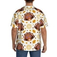 thumbnail image 3 of Kdxio Men'S Hawaiian Shirt For Men Short Sleeve Shirt Fall Turkey Summer Casual Holiday Beach Button Down T-Shirts, 3 of 5