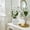 White, variant on Artificial Clematis Potted Bouquet, 17.3in Fake Daisy Flowers with White Vase for Home Decor