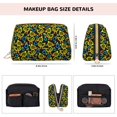 thumbnail image 5 of Naloa Ducks1 Leather Makeup Bag for Purse Travel, Portable Small Cosmetic Organizer for Women and Girls, Make up Bag with Zipper, 5 of 8