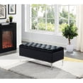 thumbnail image 1 of Imperial Tufted Bench With Storage (Black), 1 of 1