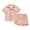 Pink, variant on Auroural Toddler Boy Pajamas 5T Pajamas for Toddler Girls 5T Boys Girls Button Front Pajama Top & Shorts Set, Solid Color， 2-Piece, Sizes 2-14 & Plus