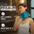 thumbnail image 4 of RIVERSIDE 12 Pack Luxury Washcloths 12x12 with Soft Cotton 400 GSM Quick Dry and Absorbent for Face & Body - Teal, 4 of 9