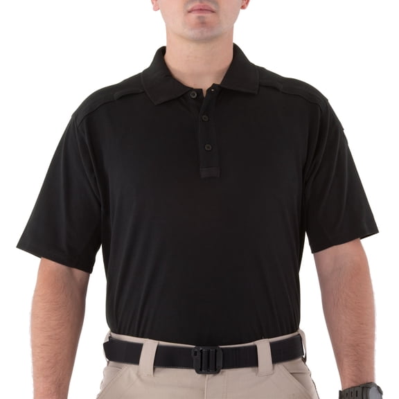 First Tactical Cotton S/S Polo w/ Pen Pocket Black, Size: 2X-Large