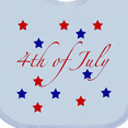 thumbnail image 4 of Inktastic 4th of July Stars Boys or Girls Baby Bib, 4 of 4
