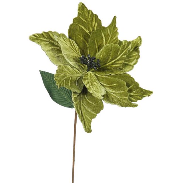 Vickerman QG162714 Fleur de Poinsettia Olive, 22 & 12 Po.