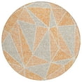 thumbnail image 2 of Addison Rugs Chantille Indoor/Outdoor Transitional Geometric Orange Washable Round Rug, 8' x 8', 2 of 6