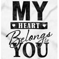 thumbnail image 2 of My Heart Belongs You Romantic Love Women Crewneck Sweatshirt Brisco Brands S, 2 of 6