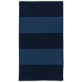 thumbnail image 1 of Colonial Mills Rug NW06R096X120S Newport Textured Stripe Rectangle Area Braided Rug  Blue - 8 x 10 ft., 1 of 1