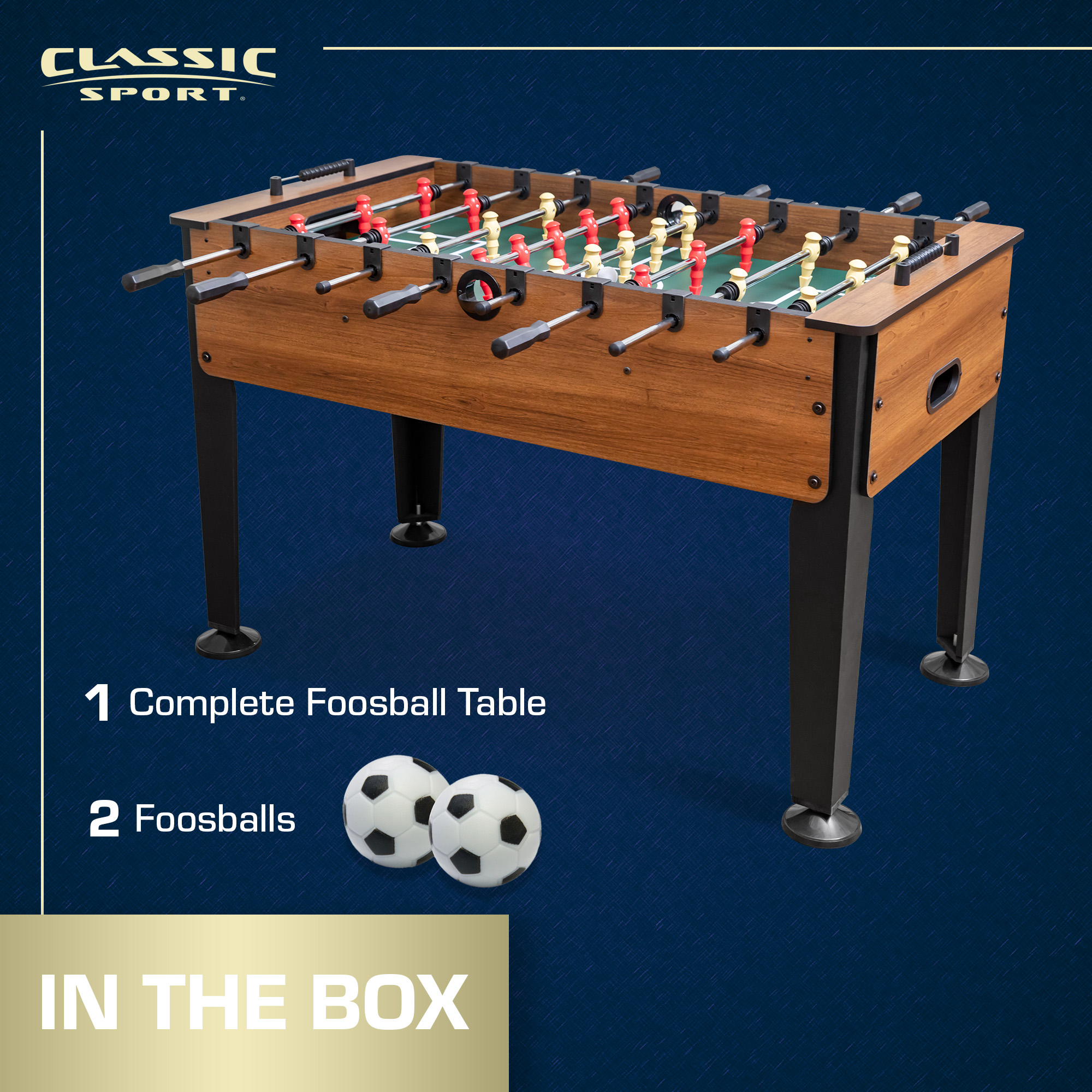 Classic Sport Newcastle Pro 54" Official Size Indoor Foosball Table - image 3 of 8