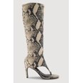 thumbnail image 3 of Women's Open Toe Thong Stiletto Knee High Heels, 3 of 6