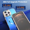 thumbnail image 5 of Allytechgroup Phone Case for Apple iPhone 16 Pro, Slim Fit Magnetic Back Cover Compatible with Mag-Safe Shockproof & Anti-Scratch iPhone 16 Pro Case Cover for Women Men,Blue, 5 of 7