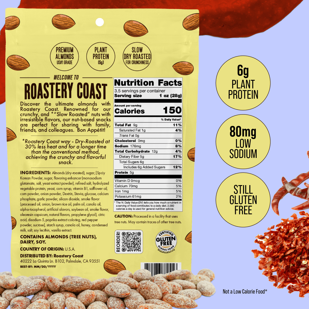 Roastery Coast Korean Spicy Almonds