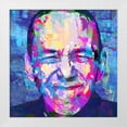 thumbnail image 2 of Stephen Chambers 15x15 White Modern Wood Framed Wall Art Titled - Gilbert Gottfried, 2 of 6