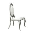 thumbnail image 4 of Pemberly Row 5-piece Stainless Steel Rectangular Dining Set Chrome and Cream, 4 of 4