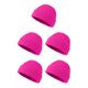 thumbnail image 2 of Guardurnaity Sombreros de mujer Sombreros de color sólido simple Accesorio de ropa Sombrero de adulto Sombrero de punto unisex flexible para al Rosa roja 5piezas, 2 of 6