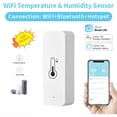 thumbnail image 2 of WiFi Humidity Temperature Monitor: Smart hygrometer for remote monitor and alert, 71*20*25MM,28g,white, 2 of 4